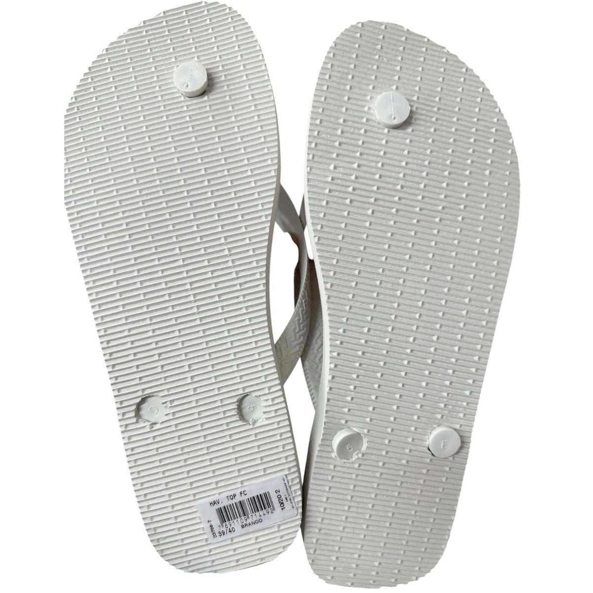 Havaianas White Flip Flops Women's 9/10 NWT
