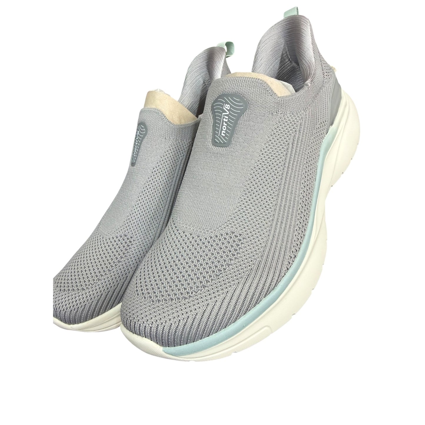 NortiV8 Womens Lightweight Slip-On Walking Shoes - Breathable Knit Upper & Cushioned Sole Comfortable Everyday Wear New With Box Size 8