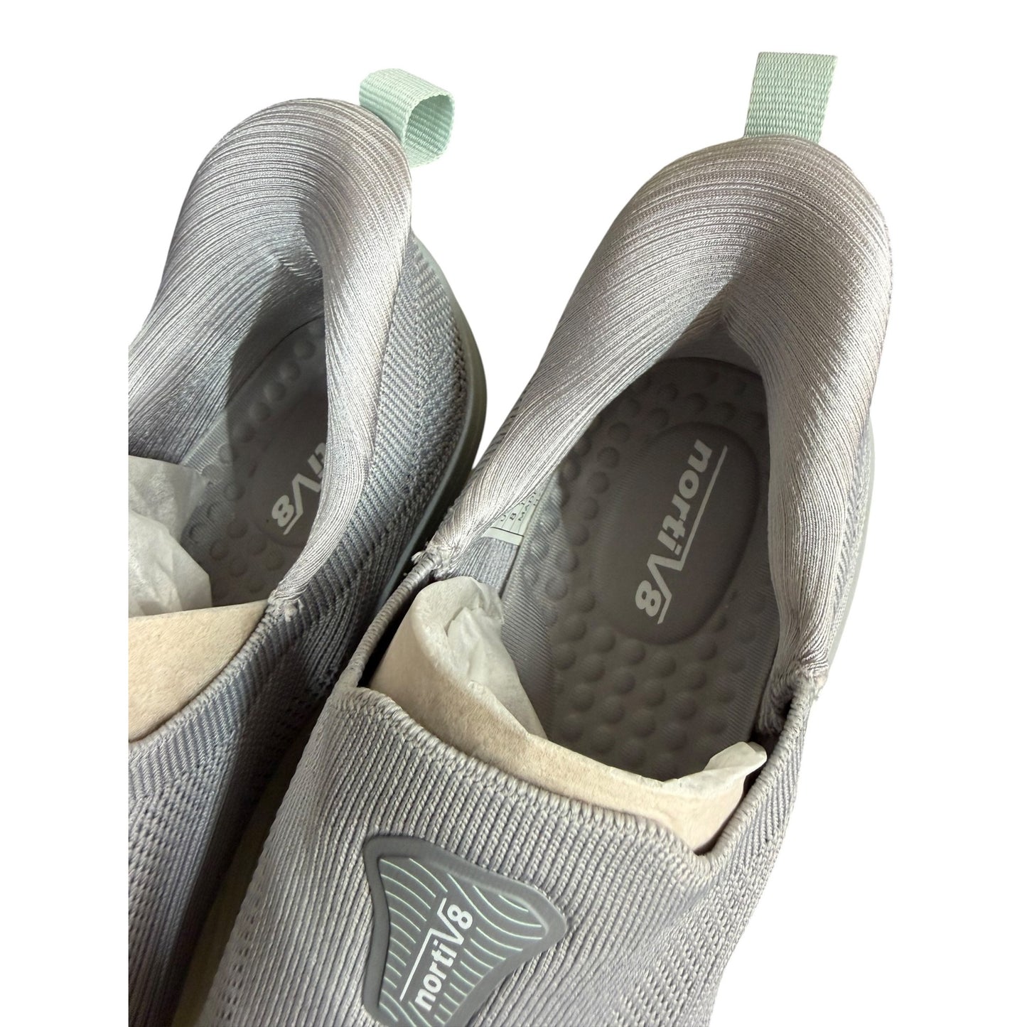 NortiV8 Womens Lightweight Slip-On Walking Shoes - Breathable Knit Upper & Cushioned Sole Comfortable Everyday Wear New With Box Size 8