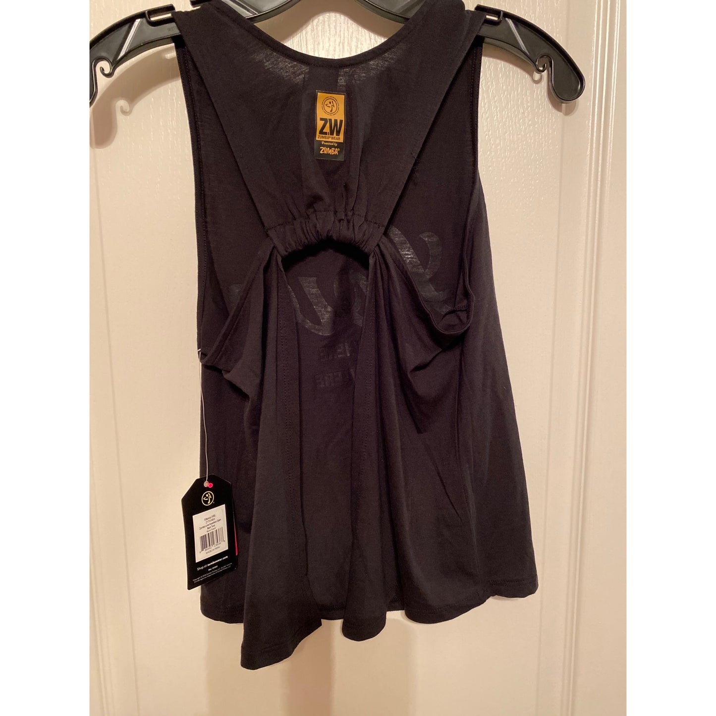 NWT Zumba XS Open Back Tank