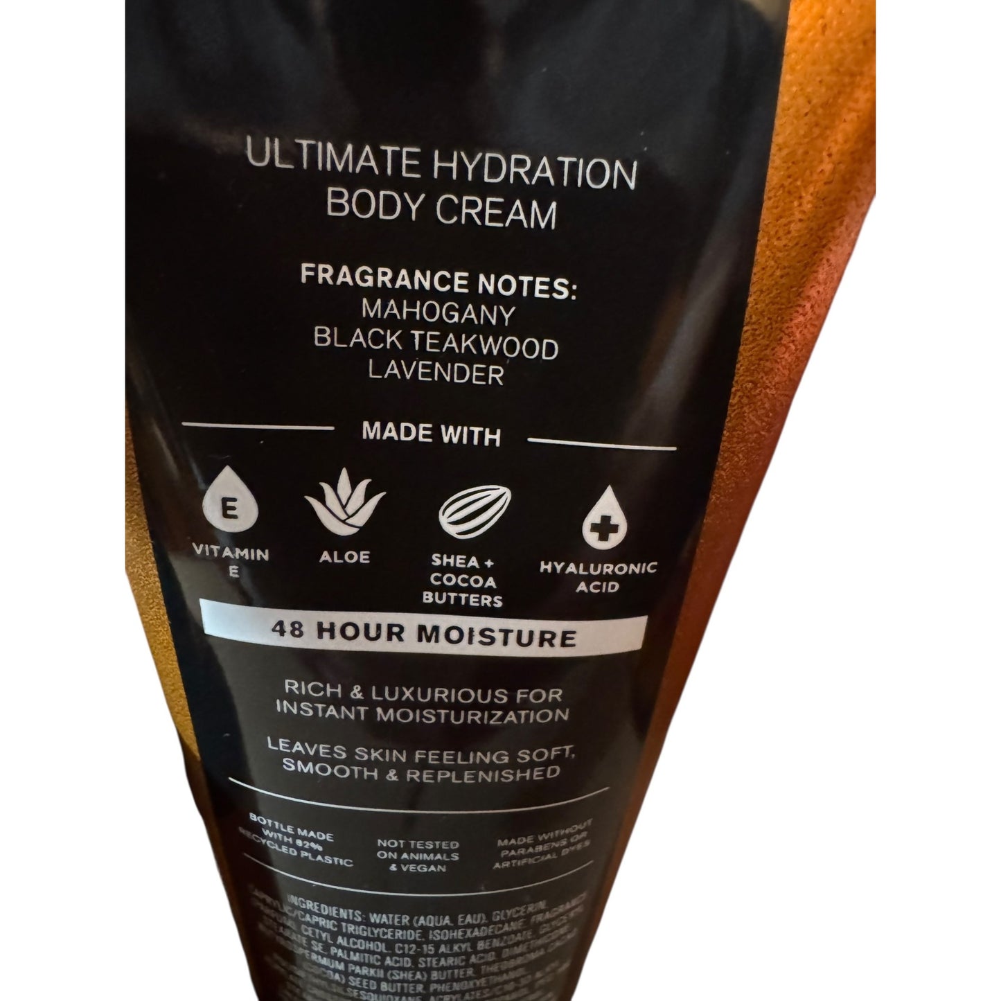 Mahogany Teakwood Mens Body Spray & Ultimate Hydration Body Cream NEW