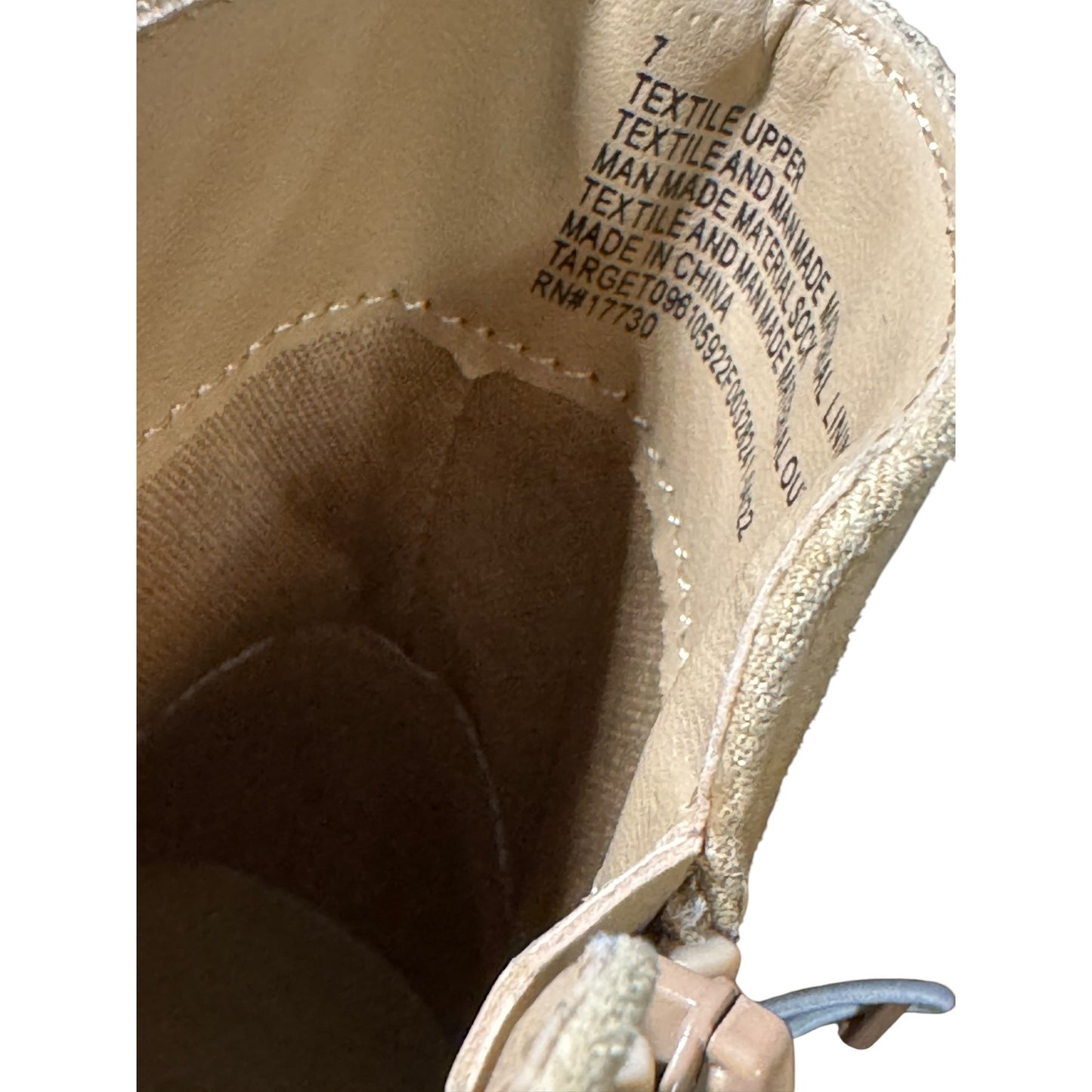 Universal Thread Tan Ankle Boots With Side Zipper And Memory Foam Insole  Size 7 NWT