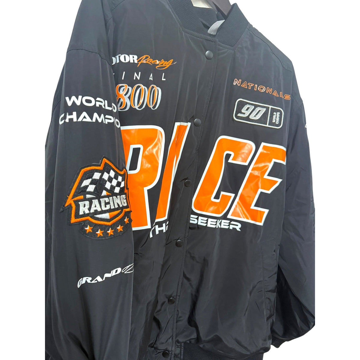 Divided Race Thrill Seeker Black Moto Racing Jacket Size M