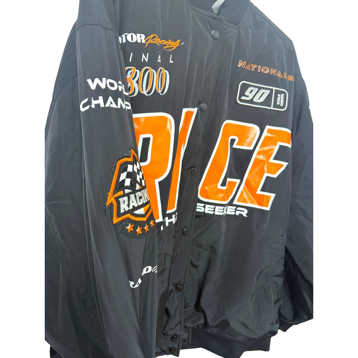 Divided Race Thrill Seeker Black Moto Racing Jacket Size M
