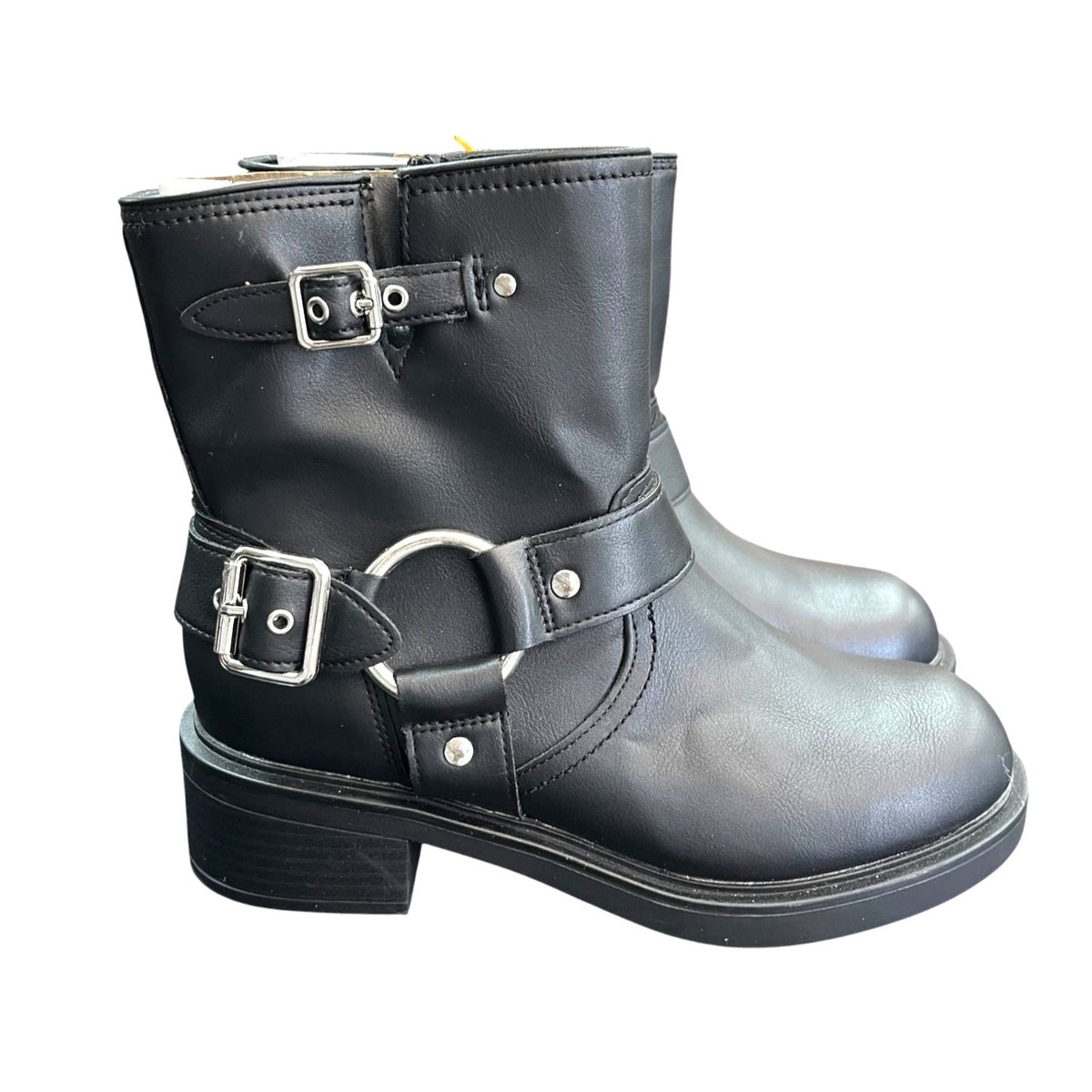 Universal Thread Women's Connor Harness Buckle Ankle Boots Size 8 NWT