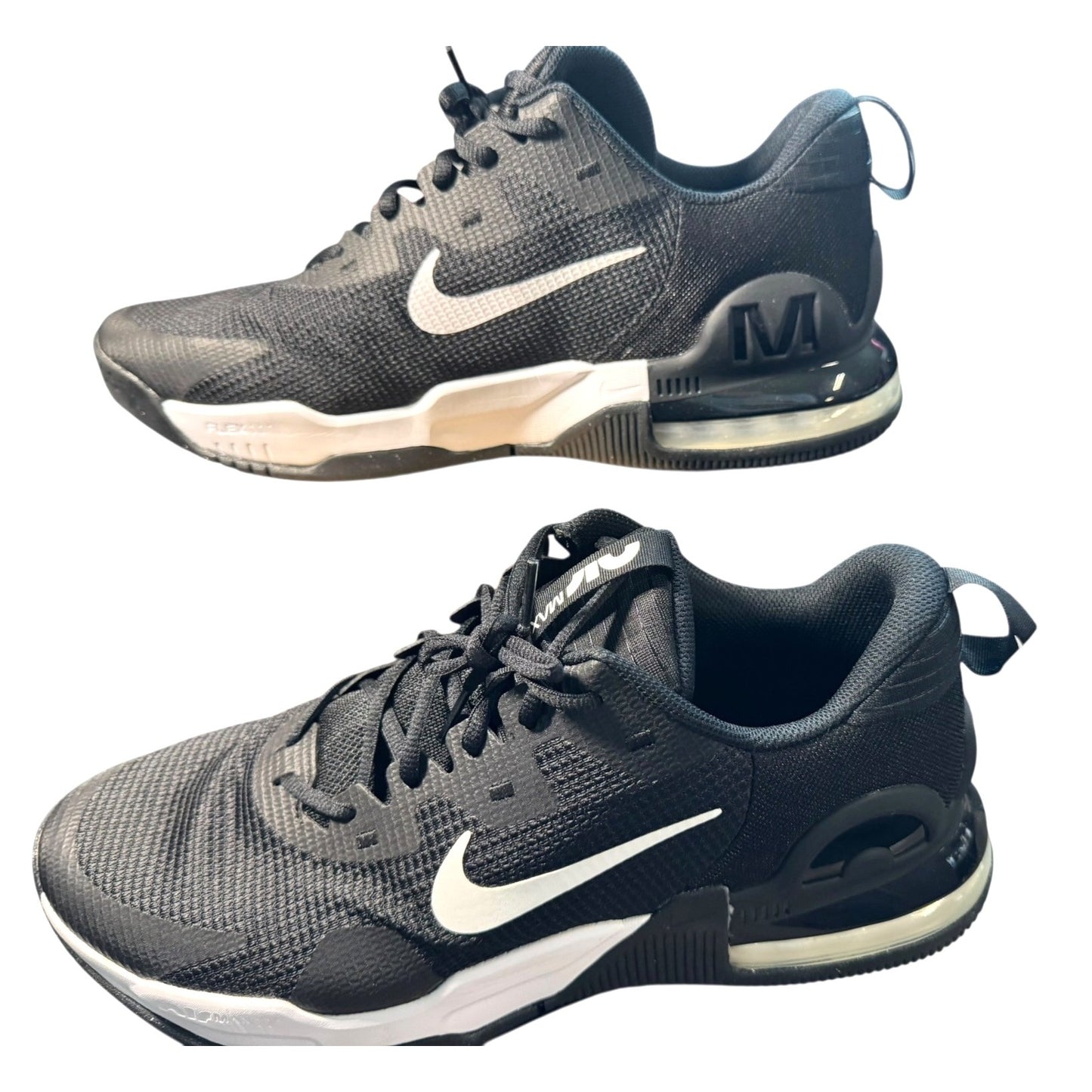 Nike Air Max Impact 4 Mens Basketball Shoes Size 13 Black/White Lightweight Mesh Upper