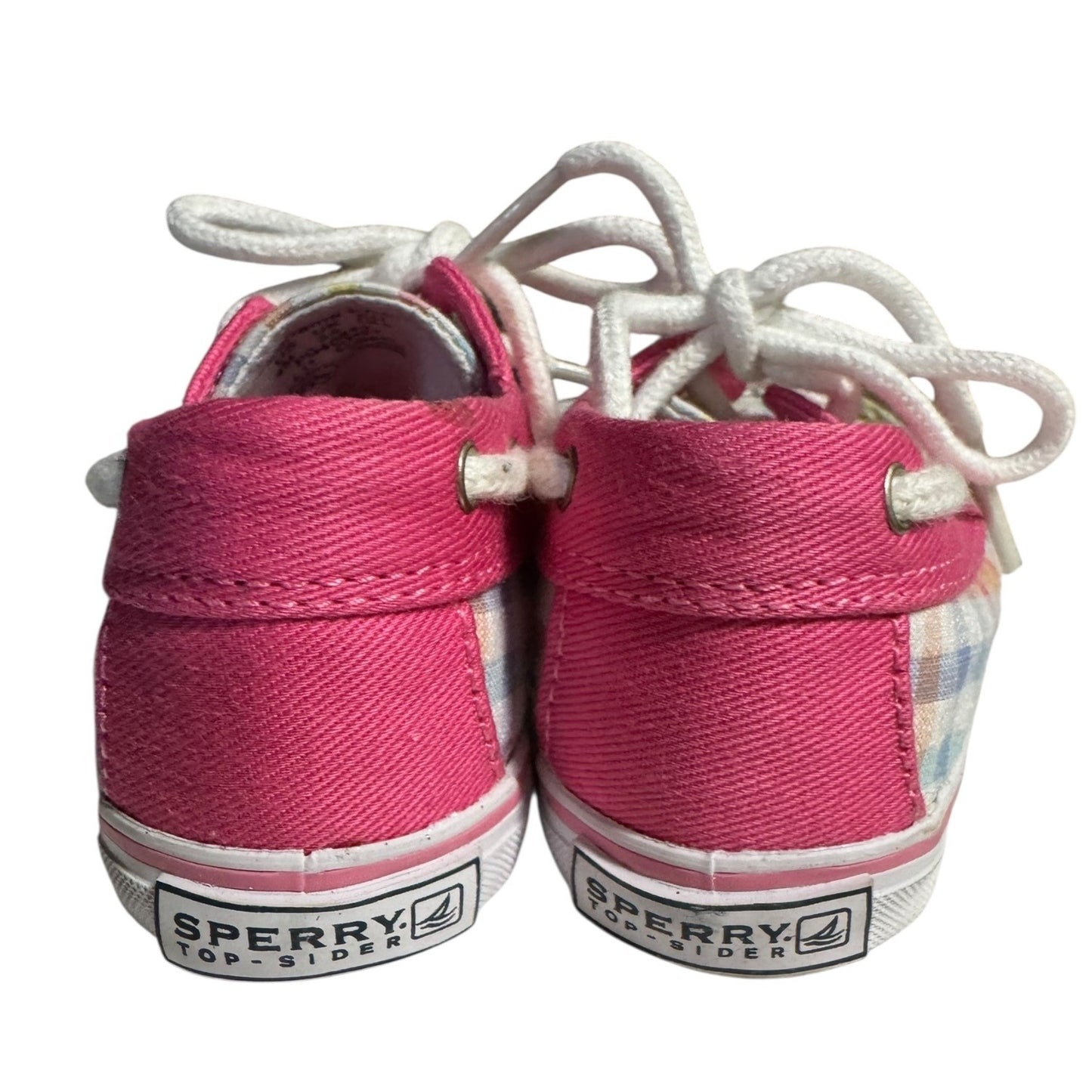 Infant Sperry Plaid Boat Shoes Pink 4M