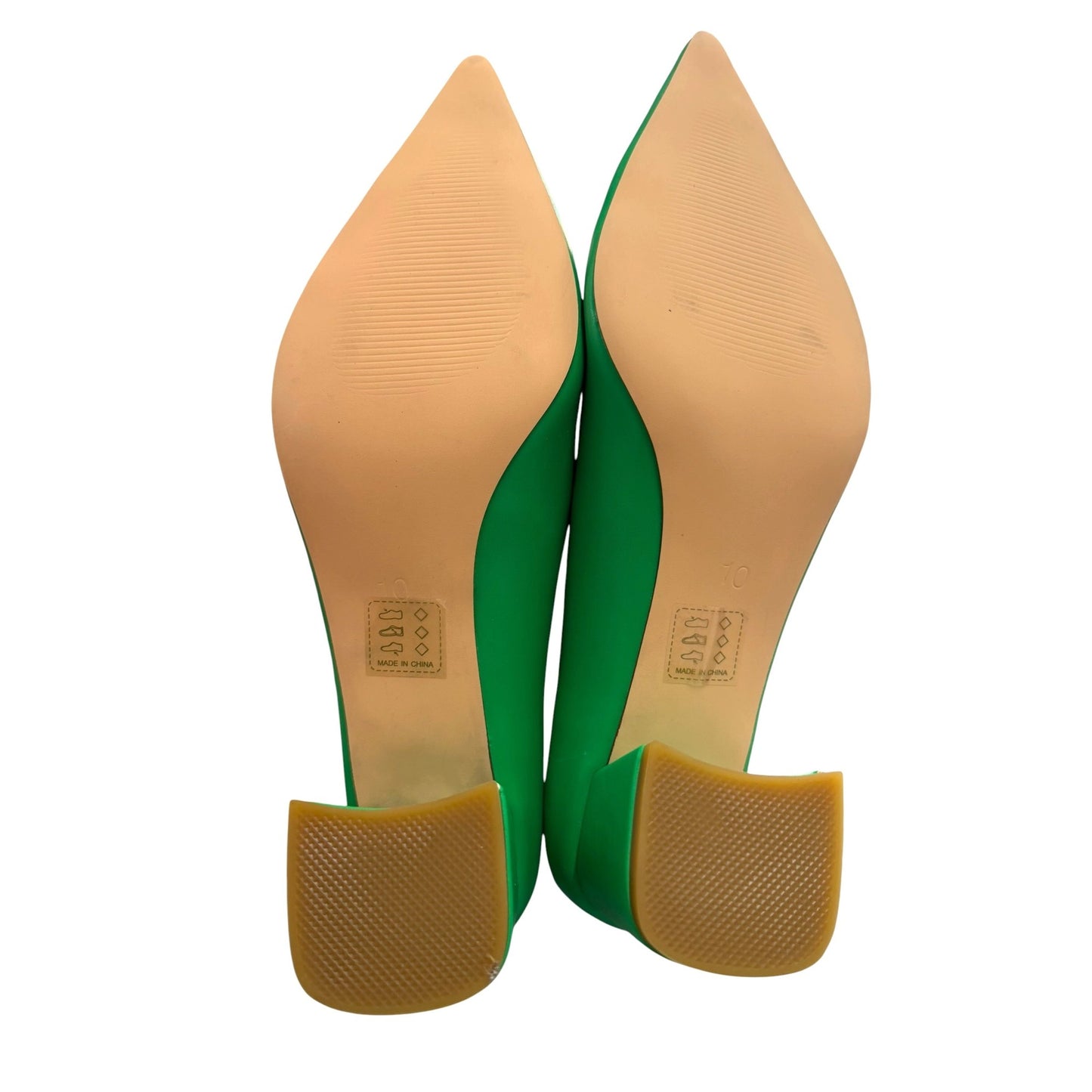 Pointed-Toe Block Heel Pumps Women's Size 10 Dress Shoes