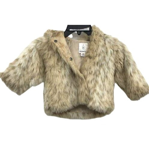 London Fog Baby Faux Fur Coat With Hood Beige 12M