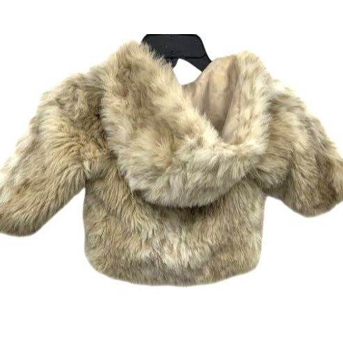London Fog Baby Faux Fur Coat With Hood Beige 12M