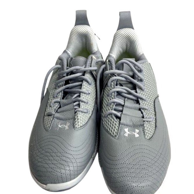 Under Armour Harper 7 Low ST Metal Baseball Cleats Gray & White Men's Size 13