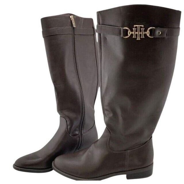 Tommy Hilfiger Brown Derby Boot Women 8.5M