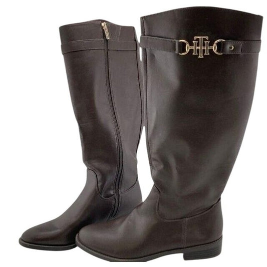 Tommy Hilfiger Brown Derby Boot Women 8.5M