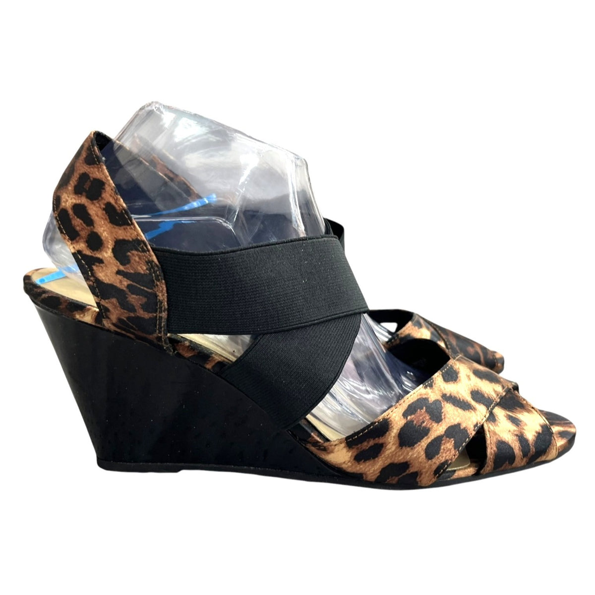 Predictions Leopard Wedge Sandals Women's Size 11