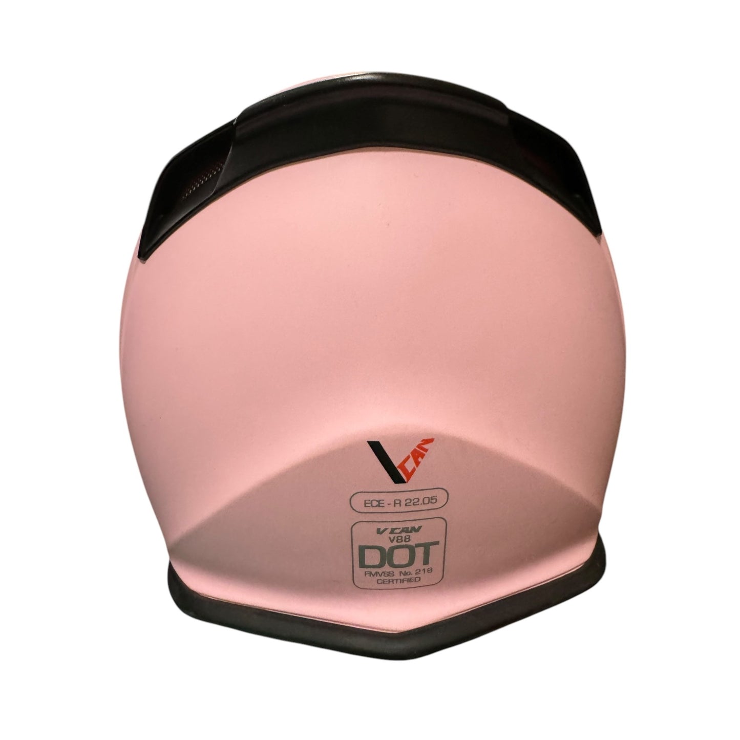 VCAN - FLAT PINK Half Face Motorcycle Helmet SMALL