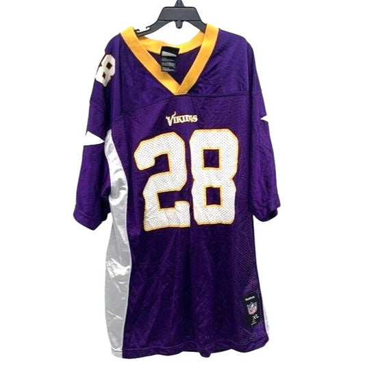 Reebok NFL Team Apparel Adrian Peterson Minnesota Vikings Jersey Purple Youth SZ XL