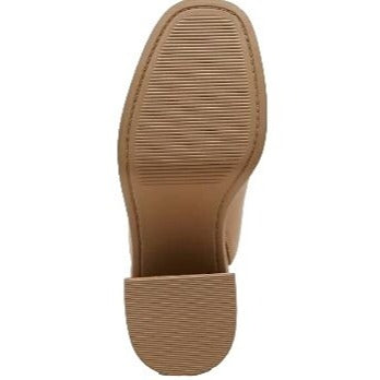 NIB Universal Threads  Womens Tan Leather Block Heel Mules Size 7.5