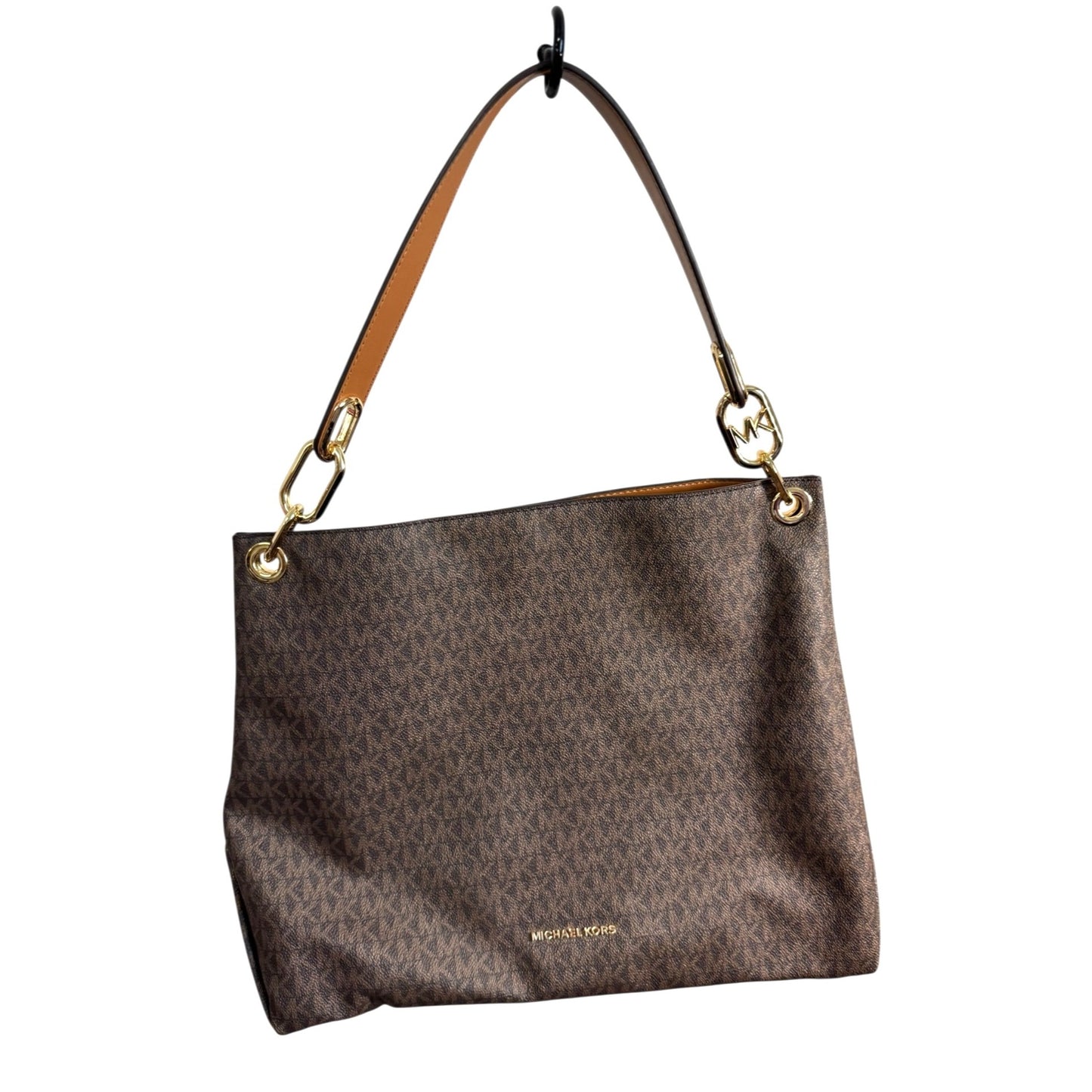 Michael Kors Jet Set Signature Brown Monogram Large Tote Bag