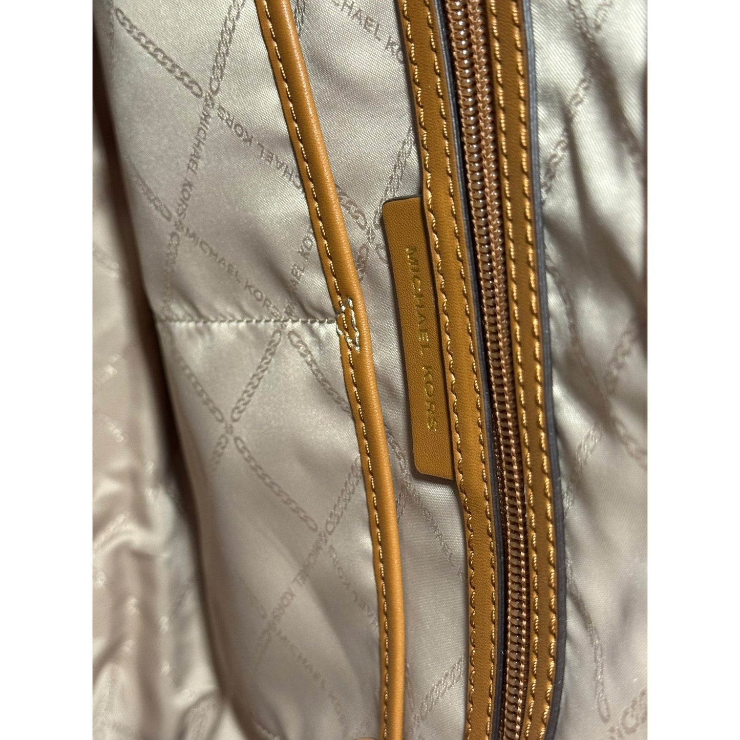 Michael Kors Jet Set Signature Brown Monogram Large Tote Bag