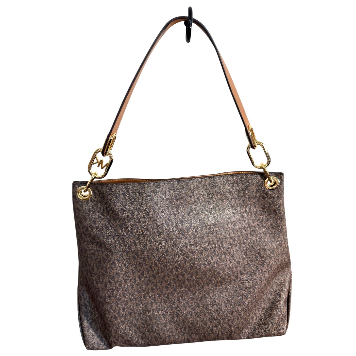 Michael Kors Jet Set Signature Brown Monogram Large Tote Bag