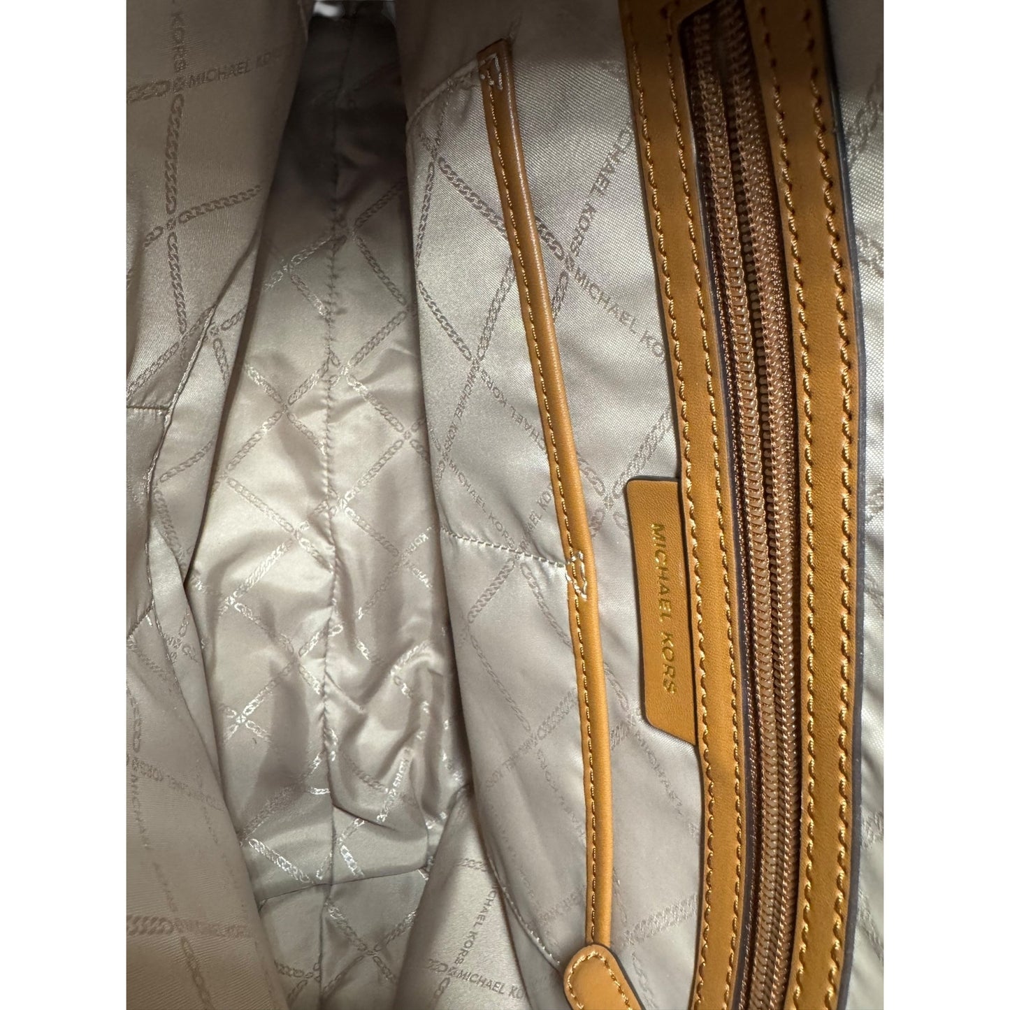 Michael Kors Jet Set Signature Brown Monogram Large Tote Bag