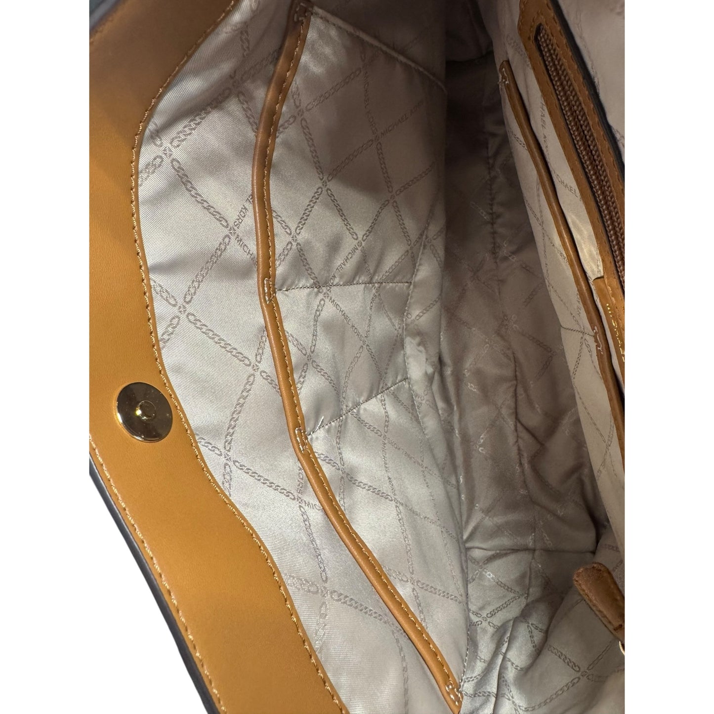 Michael Kors Jet Set Signature Brown Monogram Large Tote Bag