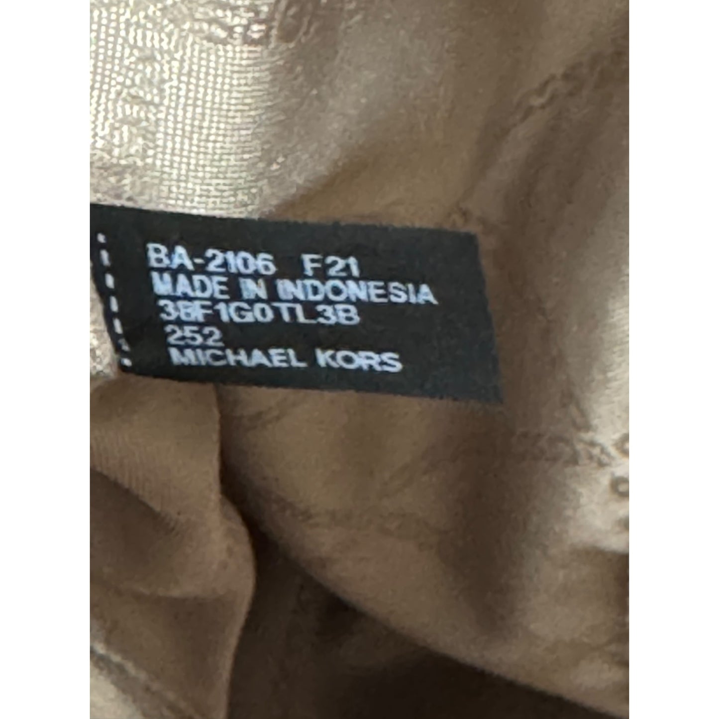 Michael Kors Jet Set Signature Brown Monogram Large Tote Bag
