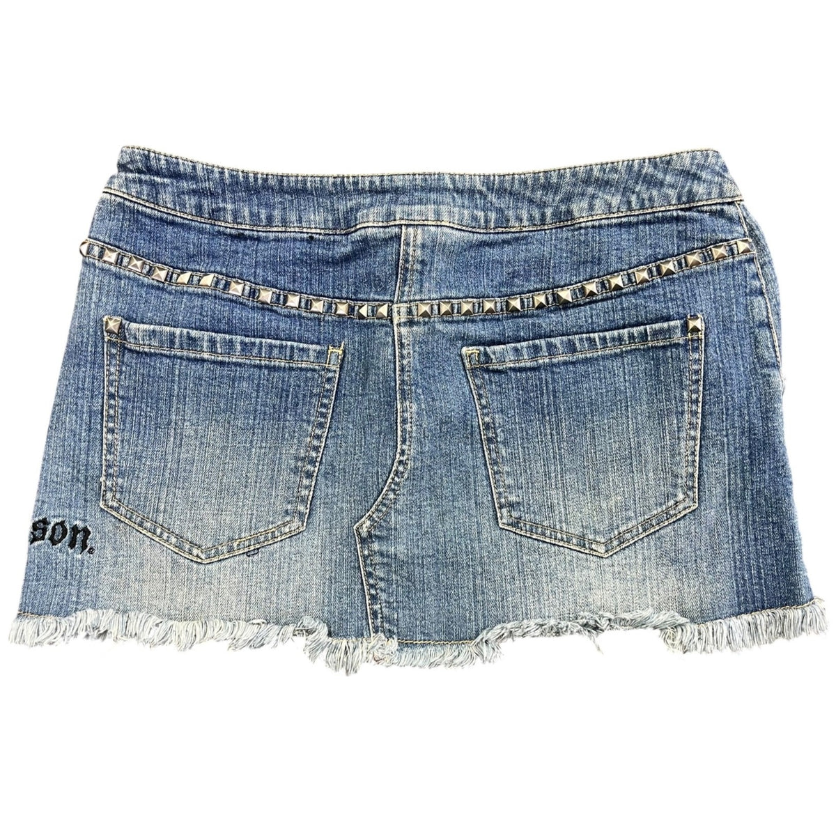 Harley-Davidson Women's Studded Denim Mini Skirt Size 4