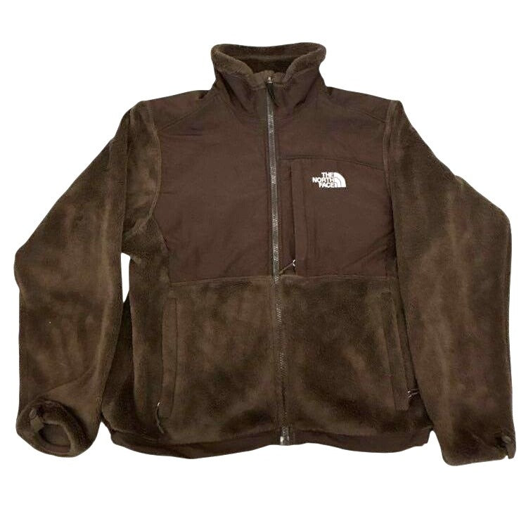 The North Face Women's Brown Fleece Full-Zip Jacket Size S