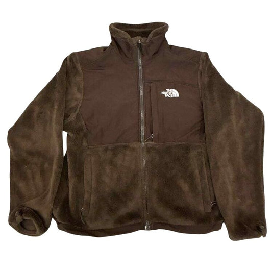 The North Face Women's Brown Fleece Full-Zip Jacket Size S