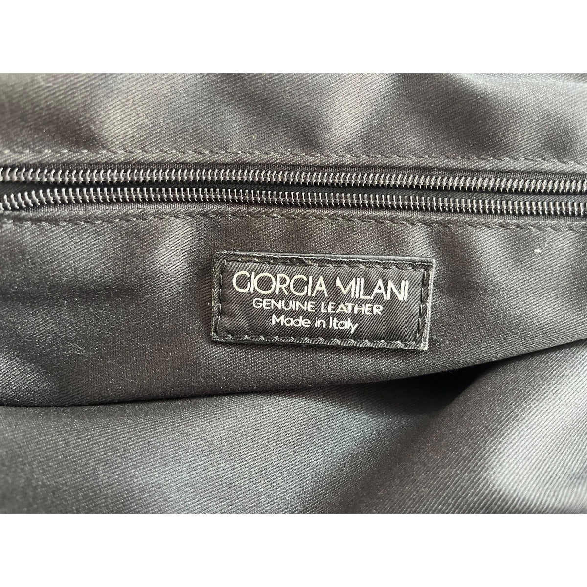 Giorgia Milani Woven Leather Satchel Bag