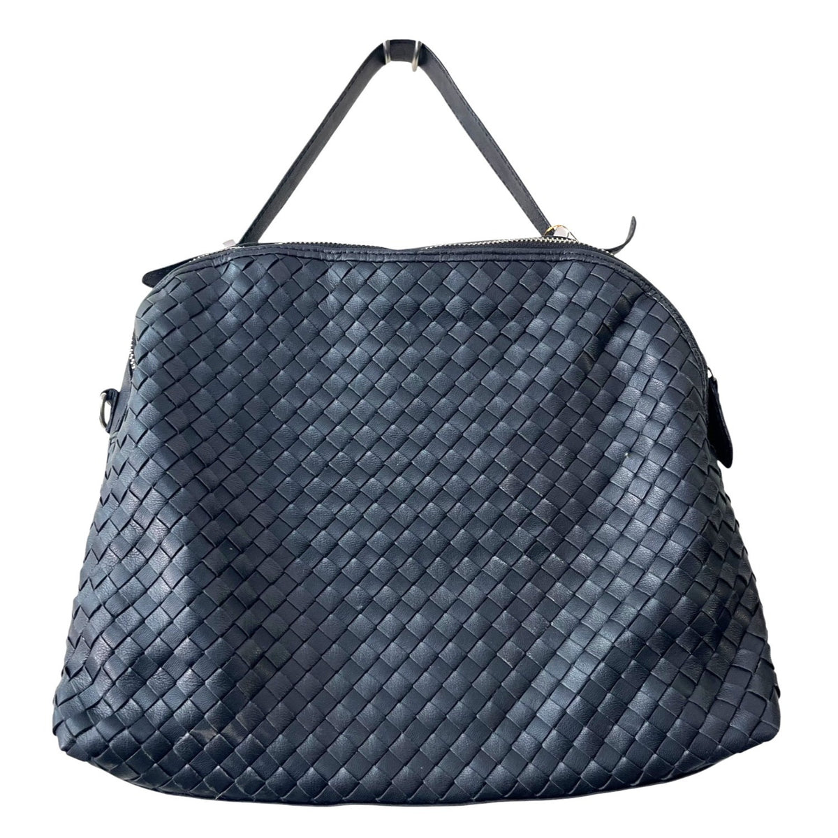 Giorgia Milani Woven Leather Satchel Bag