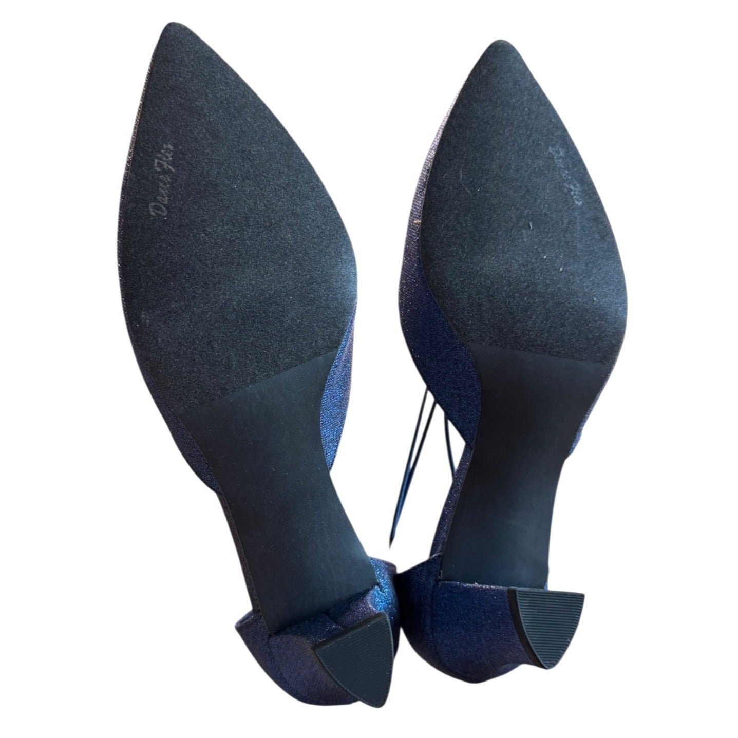 Easy Street Women's Navy Blue Glitter Heel Size 8.5 New