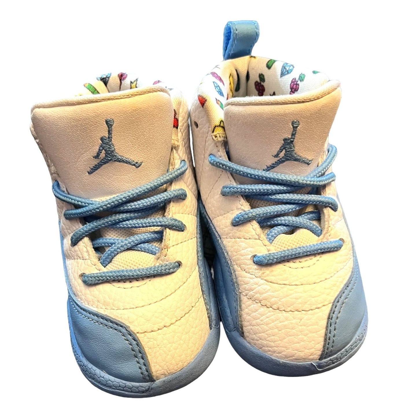 Jordan 12 Retro Emoji University Blue Toddler Size 7C