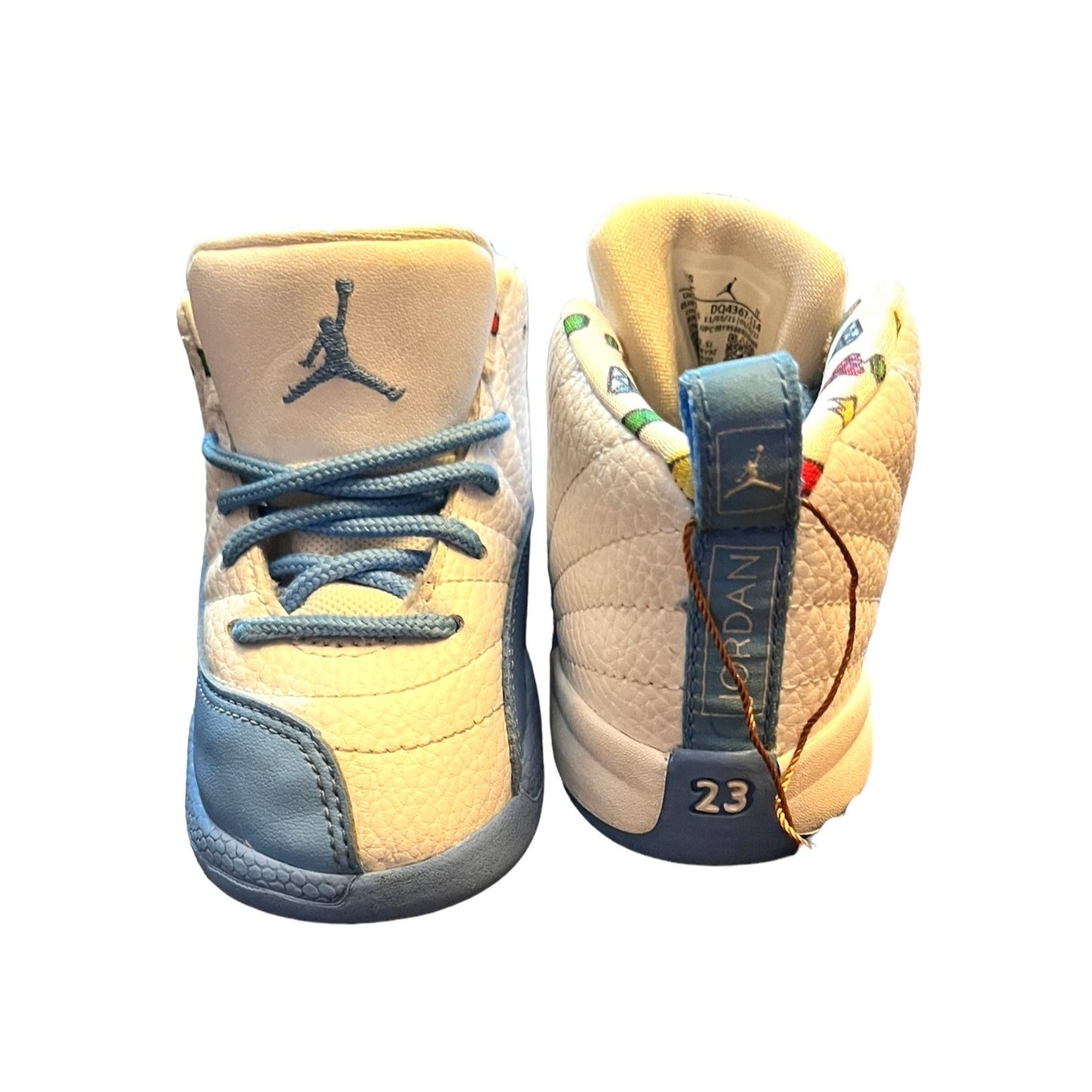Jordan 12 Retro Emoji University Blue Toddler Size 7C