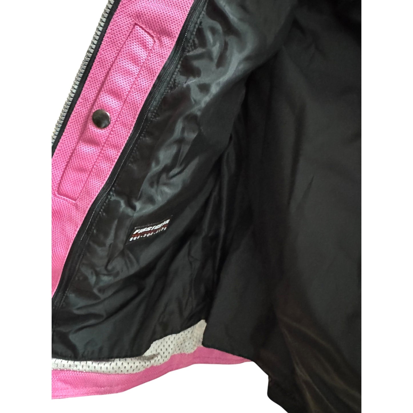Firstgear Womens Pink & White Mesh Motorcycle Jacket Size S NWT