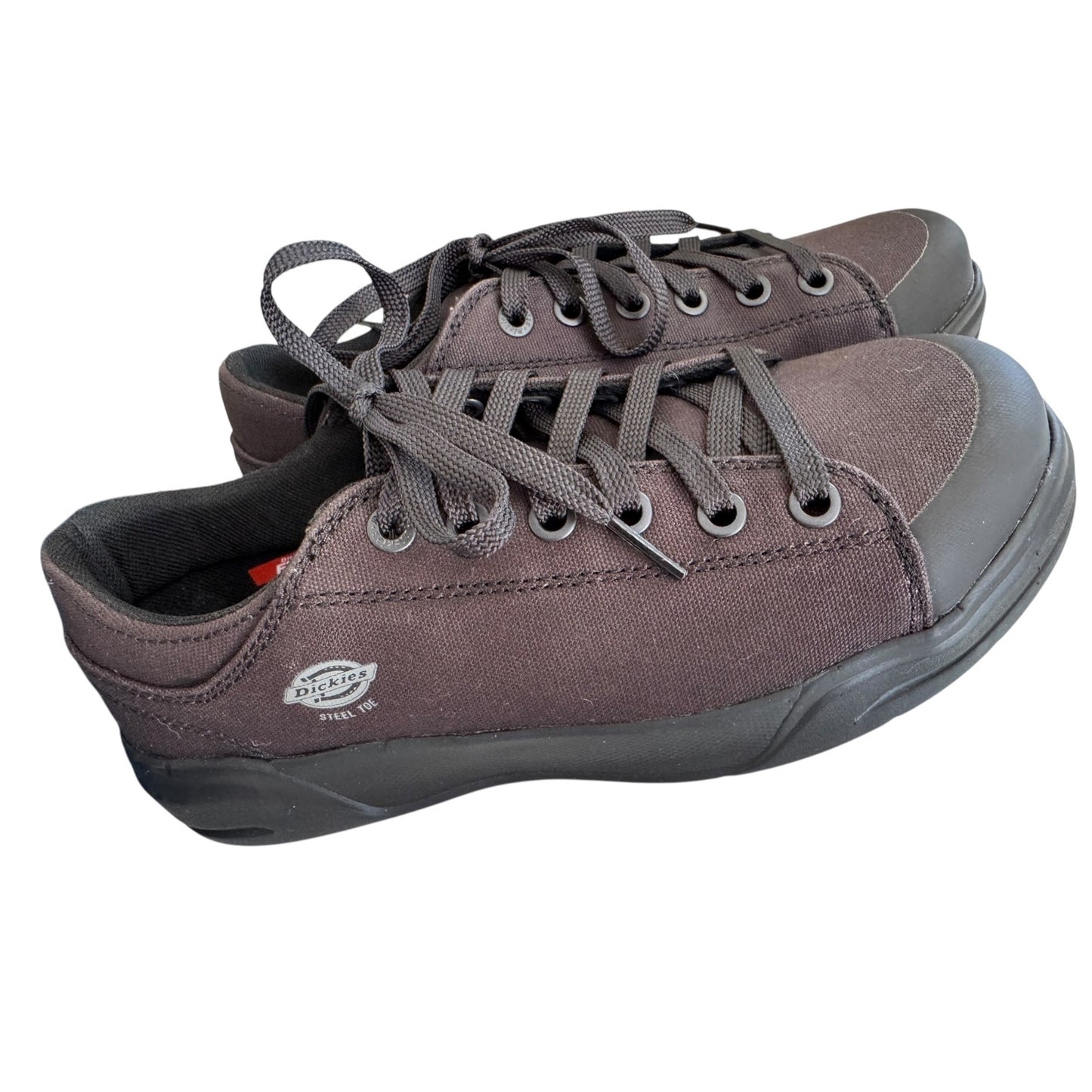 Dickies Women's Low-Cut Supa Dupa Steel Toe Casual Work Shoes Black Size 8W NIB