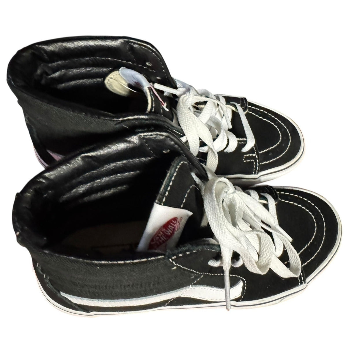 Vans Sk8-Hi Black & White Canvas High-Top Skate Shoes Men’/Boy’s Size 5.5 NWB