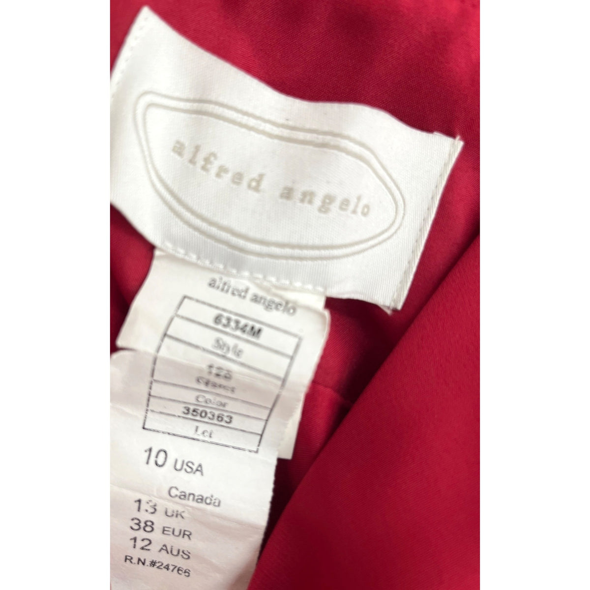 Alfred Angelo Red Sleeveless Chiffon Formal Gown Size 10 NWT