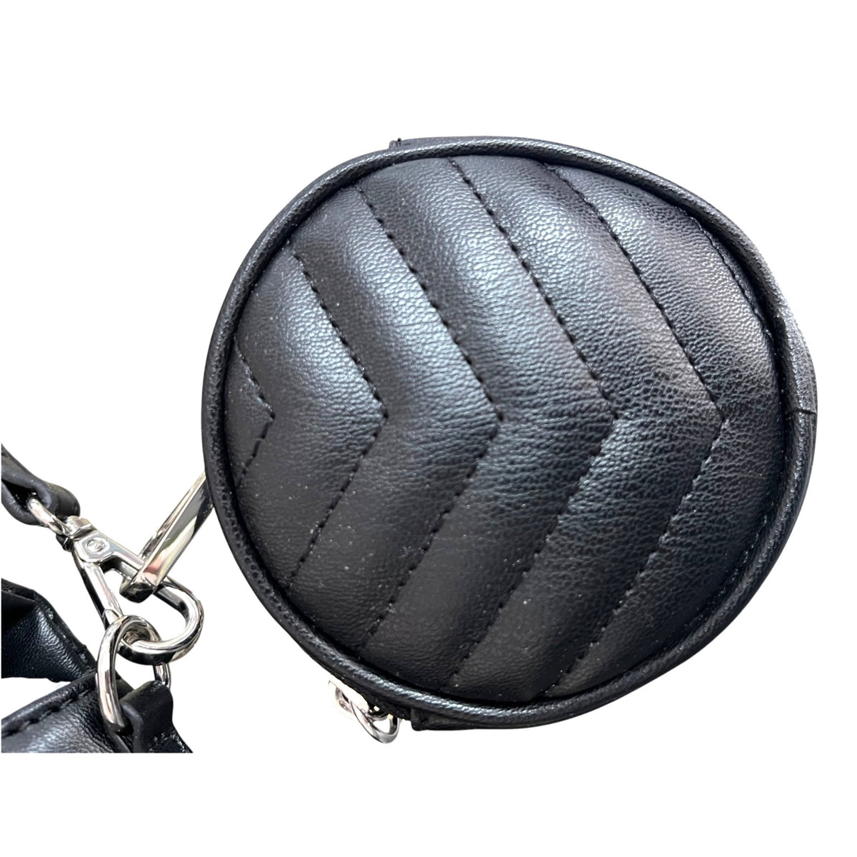 Nine West Quilted Black Crossbody Purse With Coin Pouch Adjustable Strap NWOT