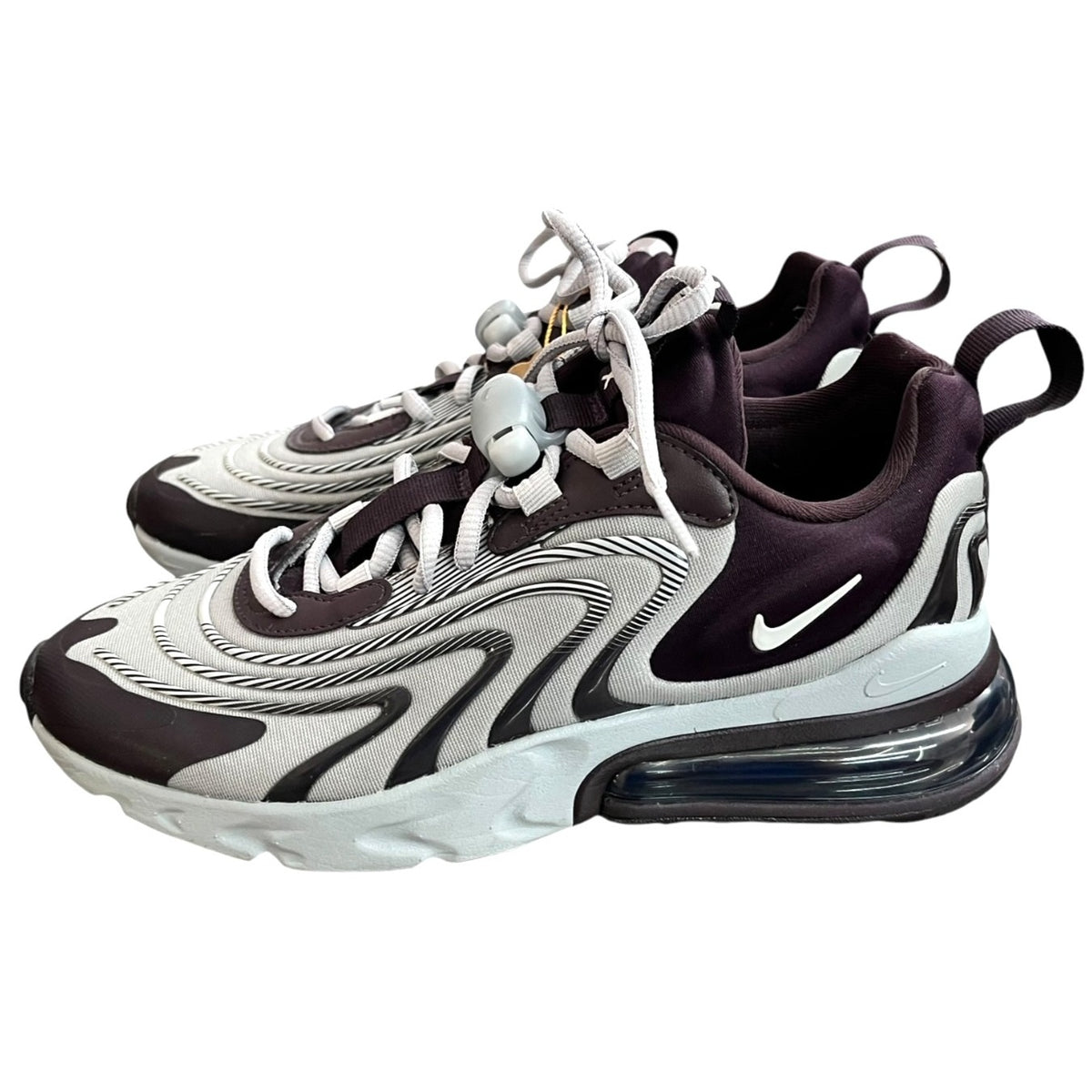 Women's Nike Air Max 270 React ENG Trainers CK2595 Black/Grey Size 7.5