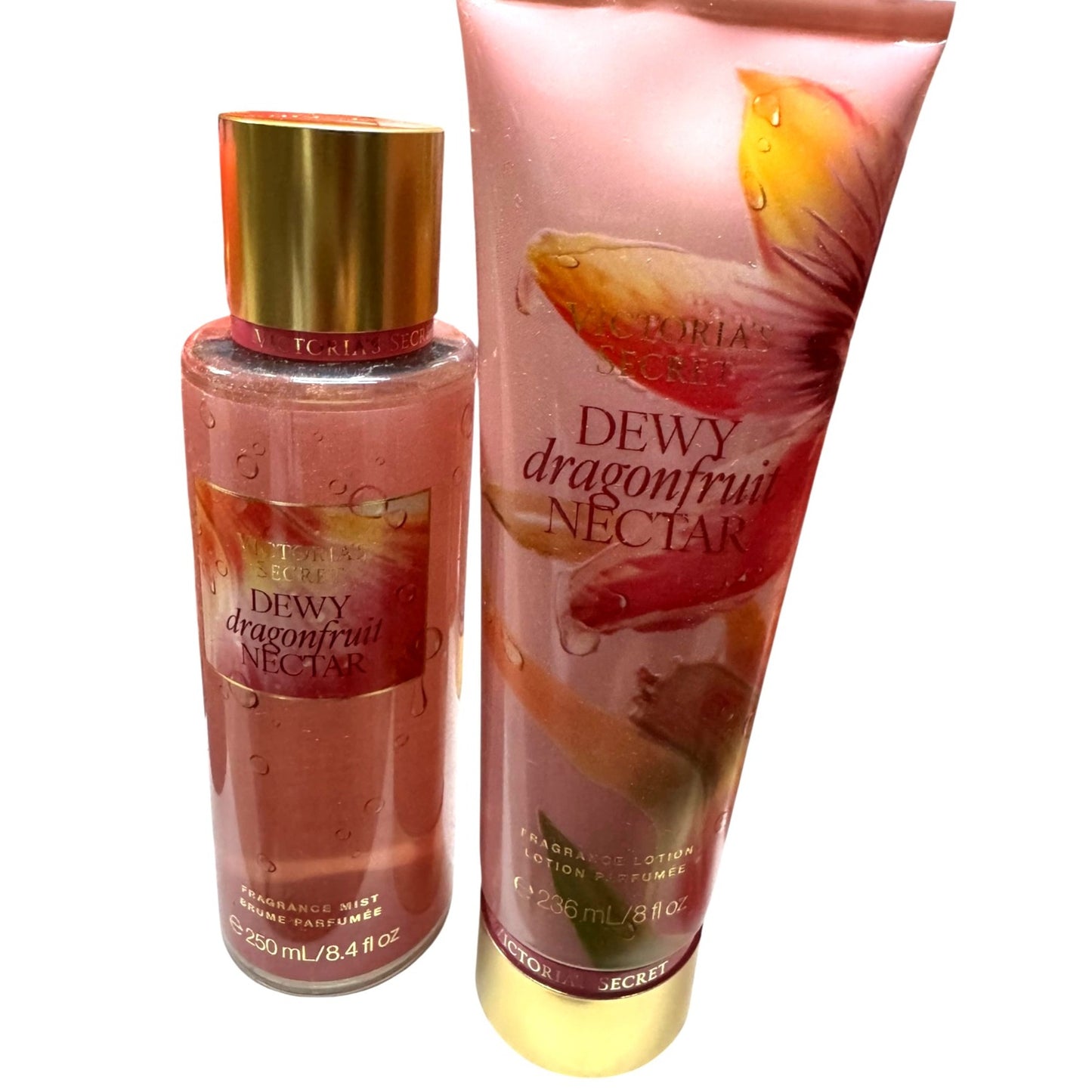 Victorias Secret Dewy Dragon Fruit Nectar 2 Piece Fragrance Mist & Lotion Set NEW