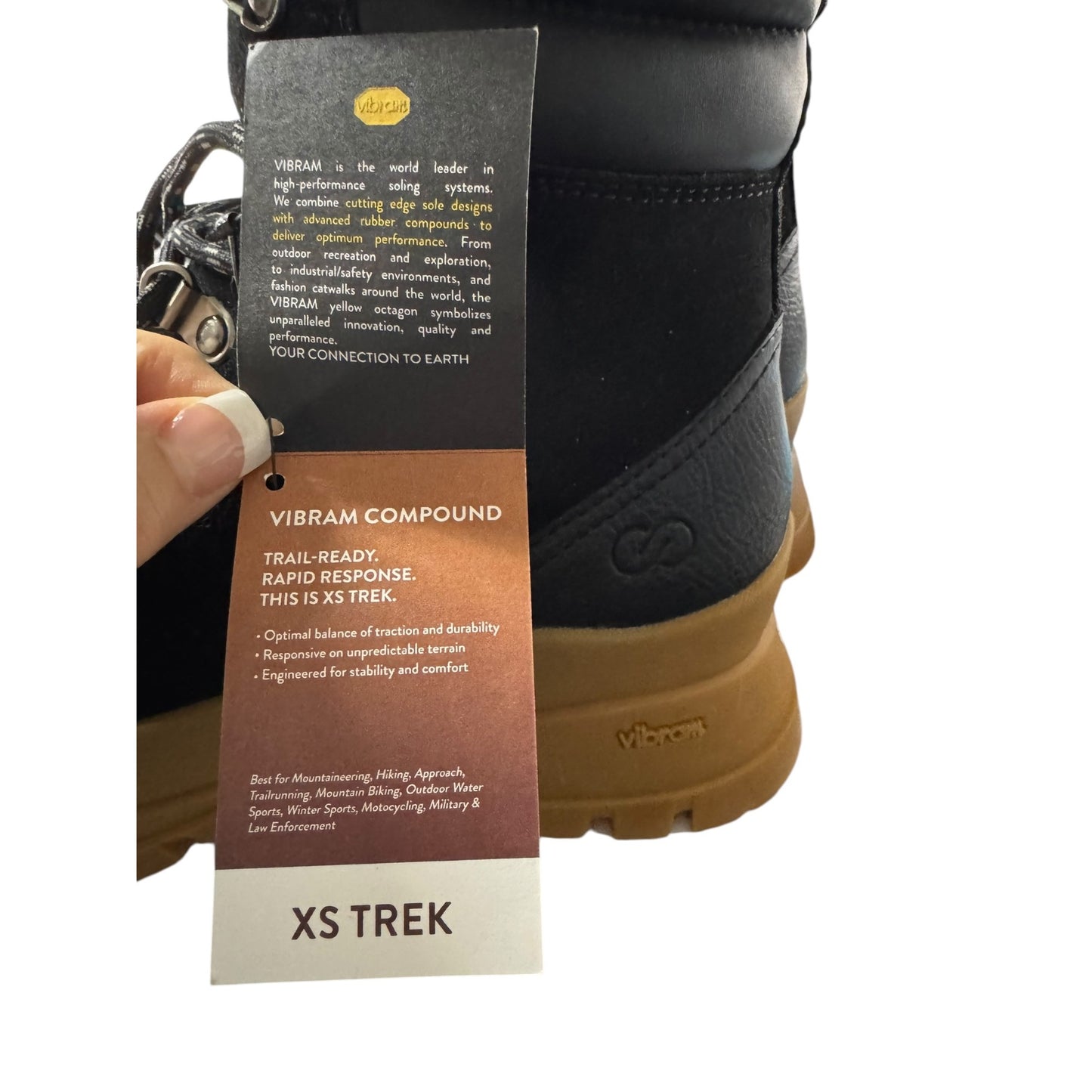 Calia Vibram XS Trek by Carrie Underwood black boots Size 10 NWT