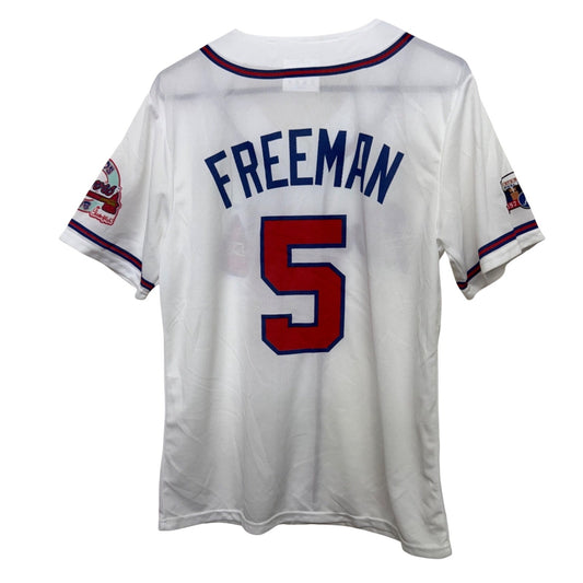 Atlanta Braves Kids Club Jersey Freeman #5 Turner Field Final Season Patch S/M