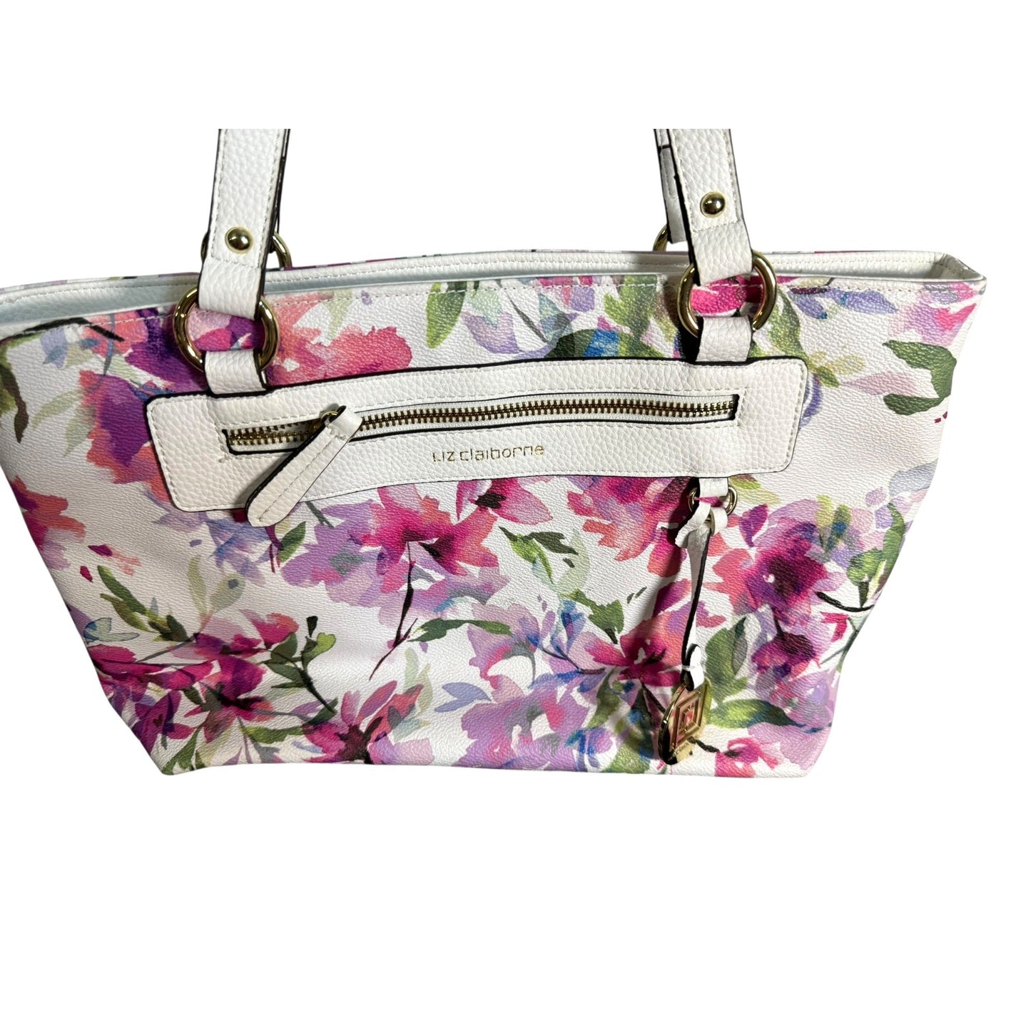 Liz Claiborne Floral Shoulder Purse Tote