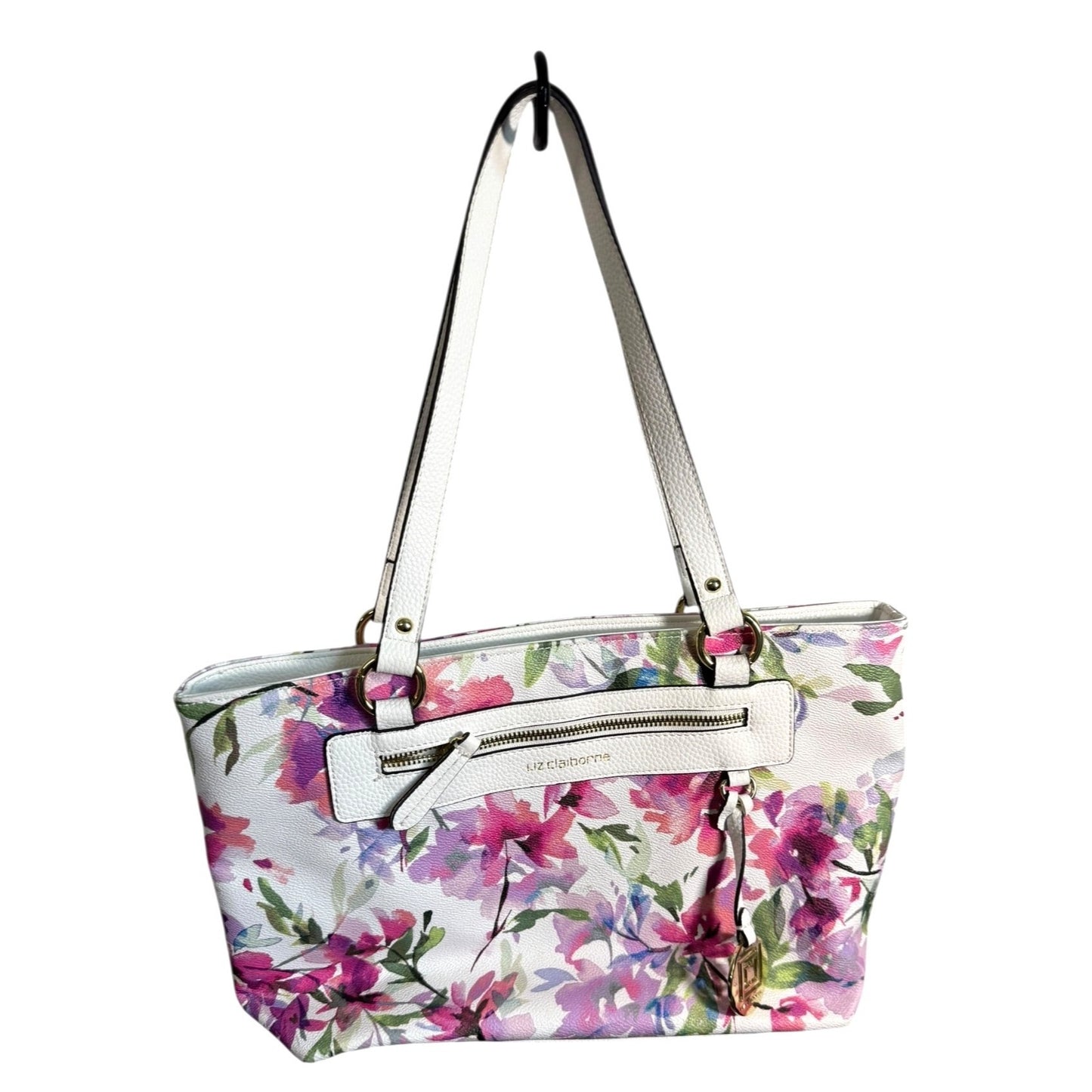 Liz Claiborne Floral Shoulder Purse Tote