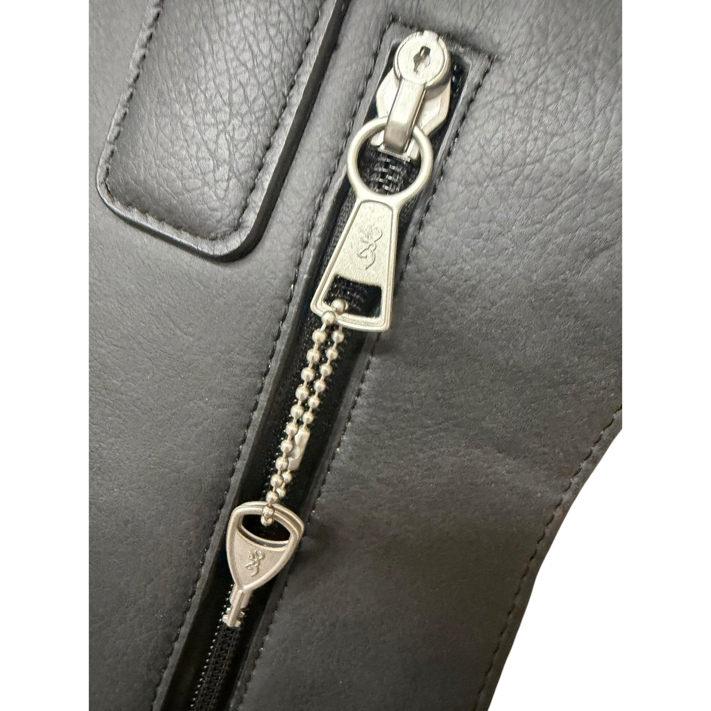 Browning Black Concealed Carry W/Locks Leather Shoulder Handbag