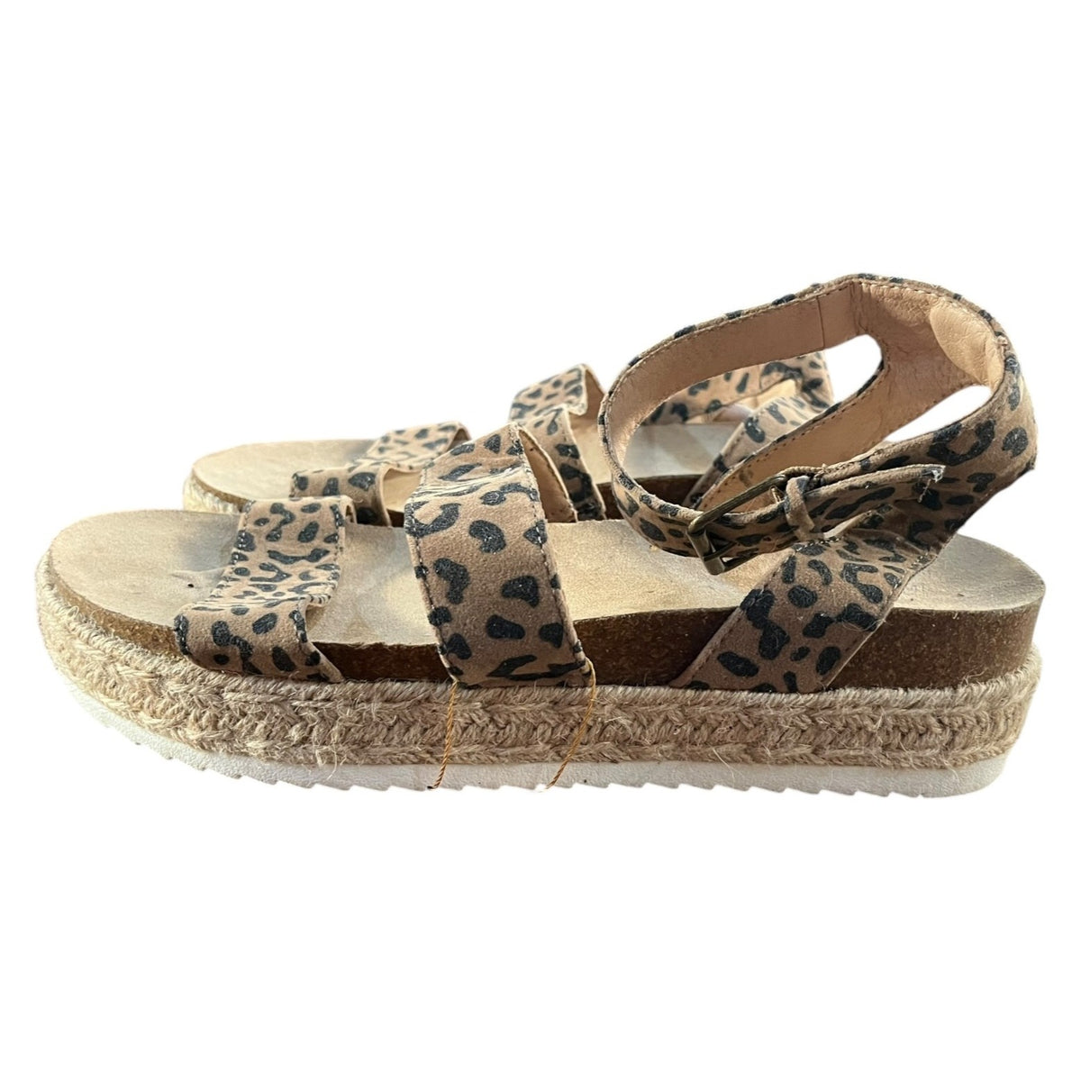 Universal Thread Agnes Leopard Print Espadrille Sandals Women's Size 12W
