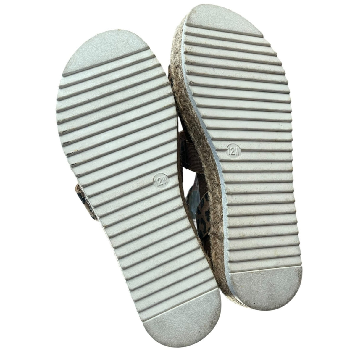 Universal Thread Agnes Leopard Print Espadrille Sandals Women's Size 12W