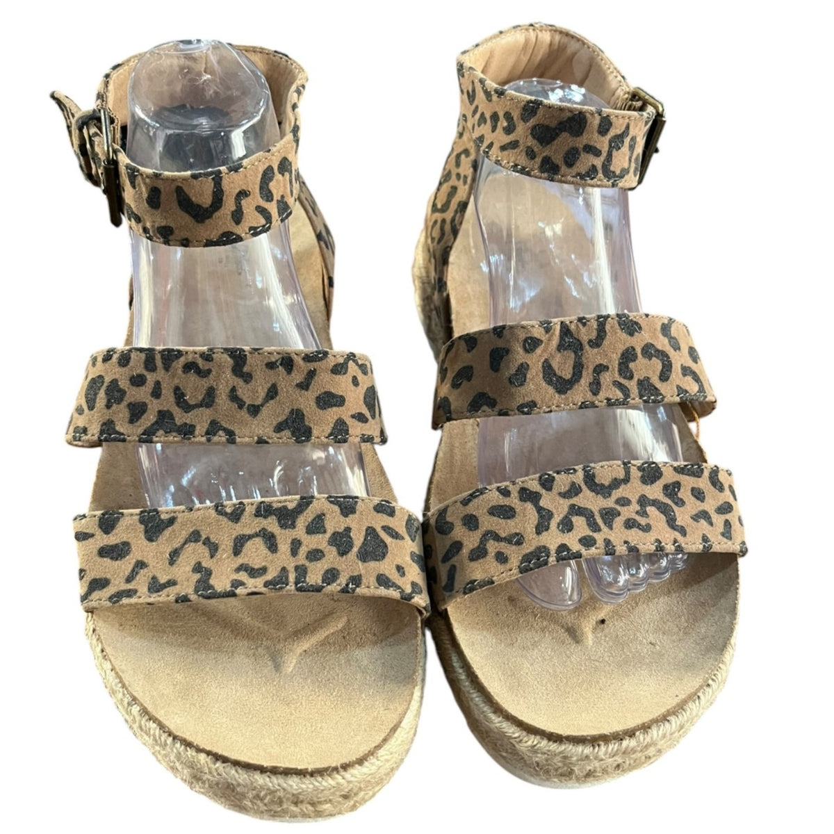 Universal Thread Agnes Leopard Print Espadrille Sandals Women's Size 12W
